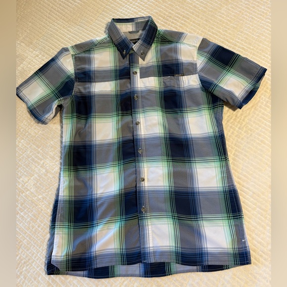 Men’s Eddie Bauer Shirt Sleeve Button Shirt Size Small - Picture 1 of 10